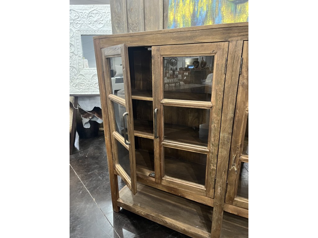 Reclaimed Teak 4 Door Cabinet